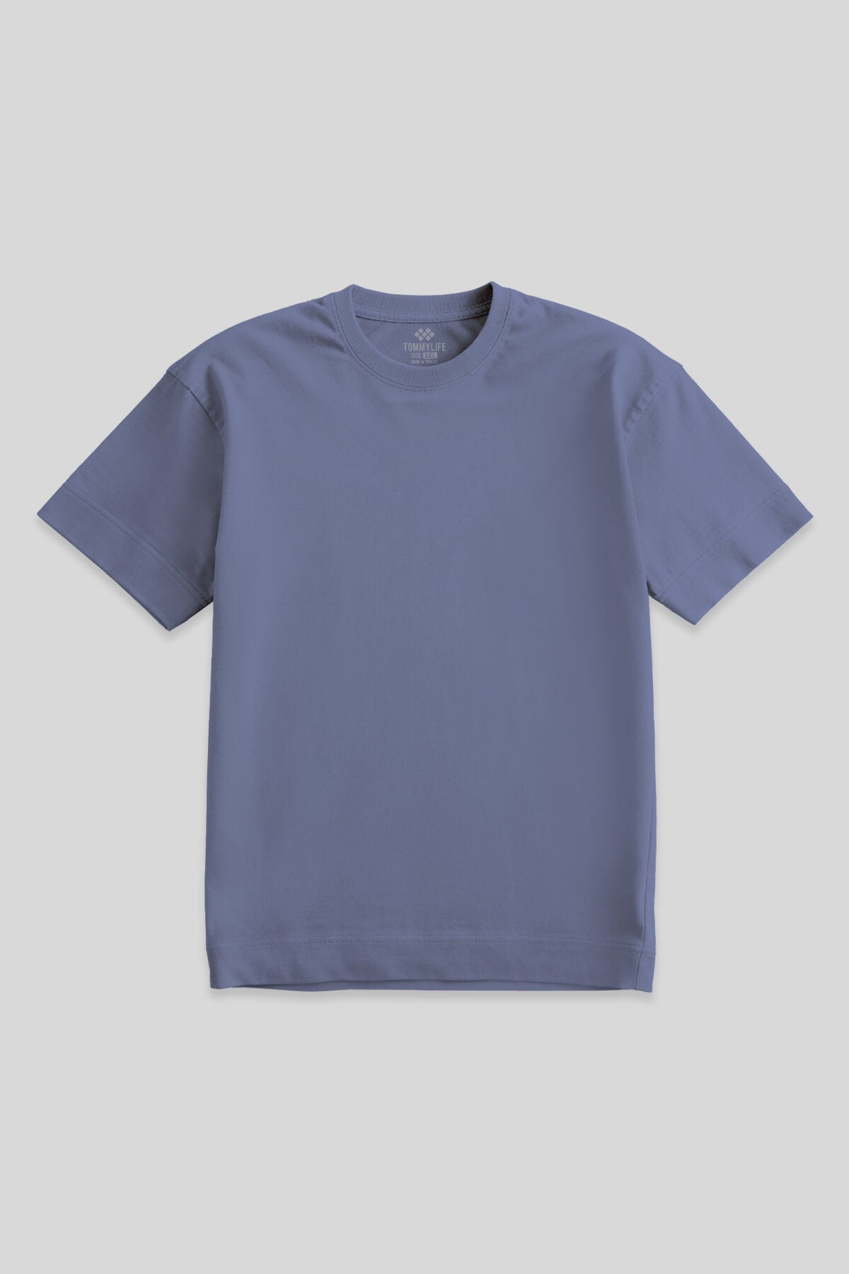 Image of Petrol Basic Kısa Kol O Yaka Büyük Beden Erkek T-Shirt - 88072