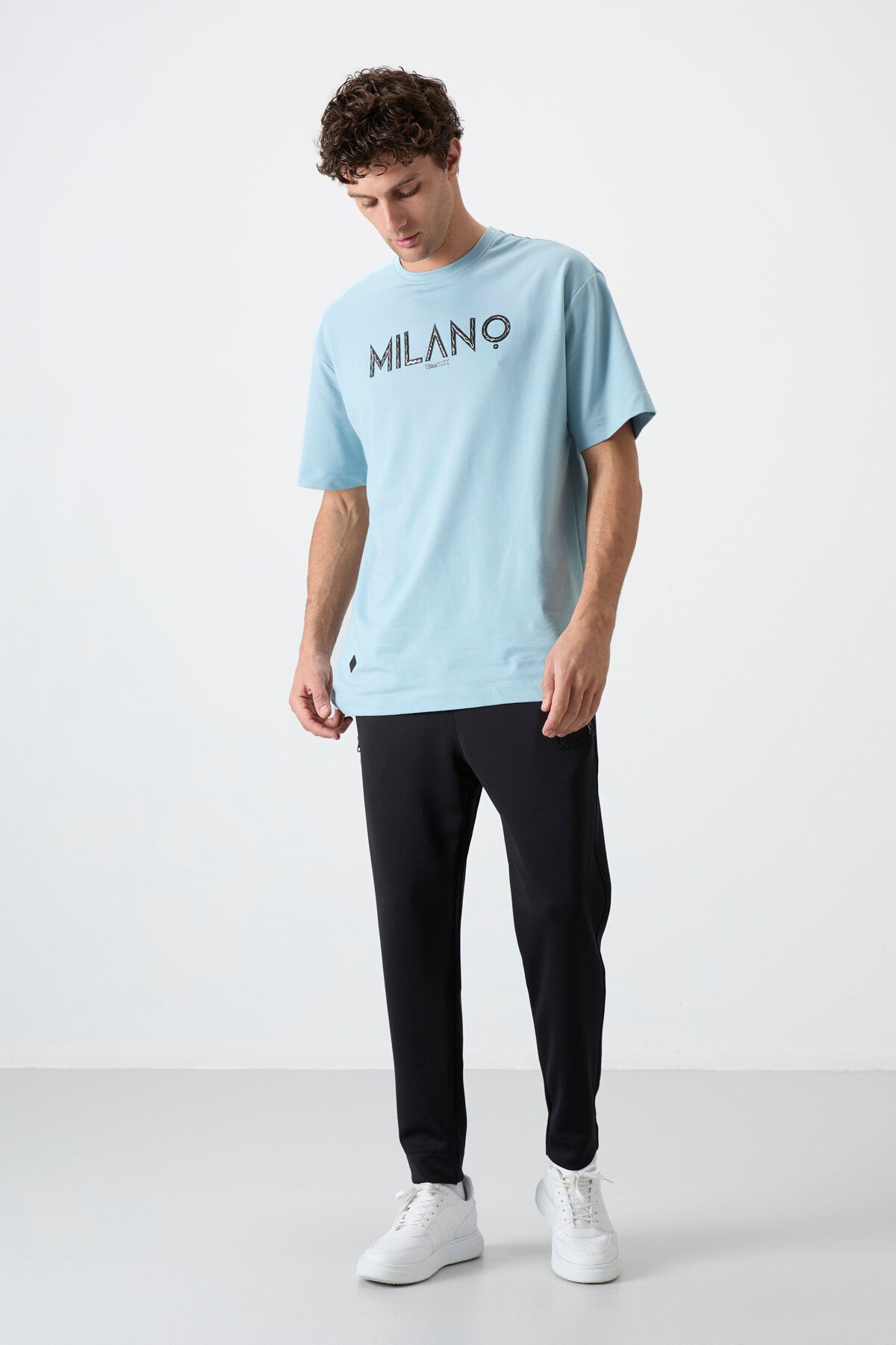 Image of Barton Siyah Jogger Erkek Eşofman Alt - 84952