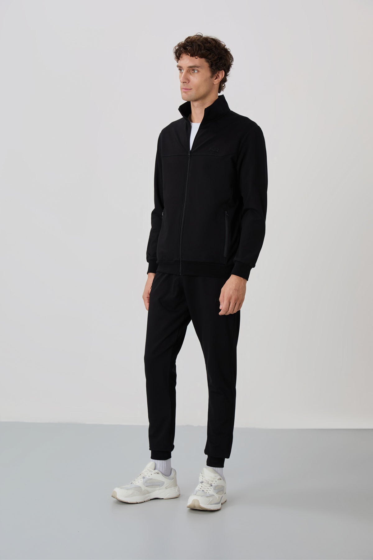 Image of Anton Black Jogger Tracksuit Set - 85178