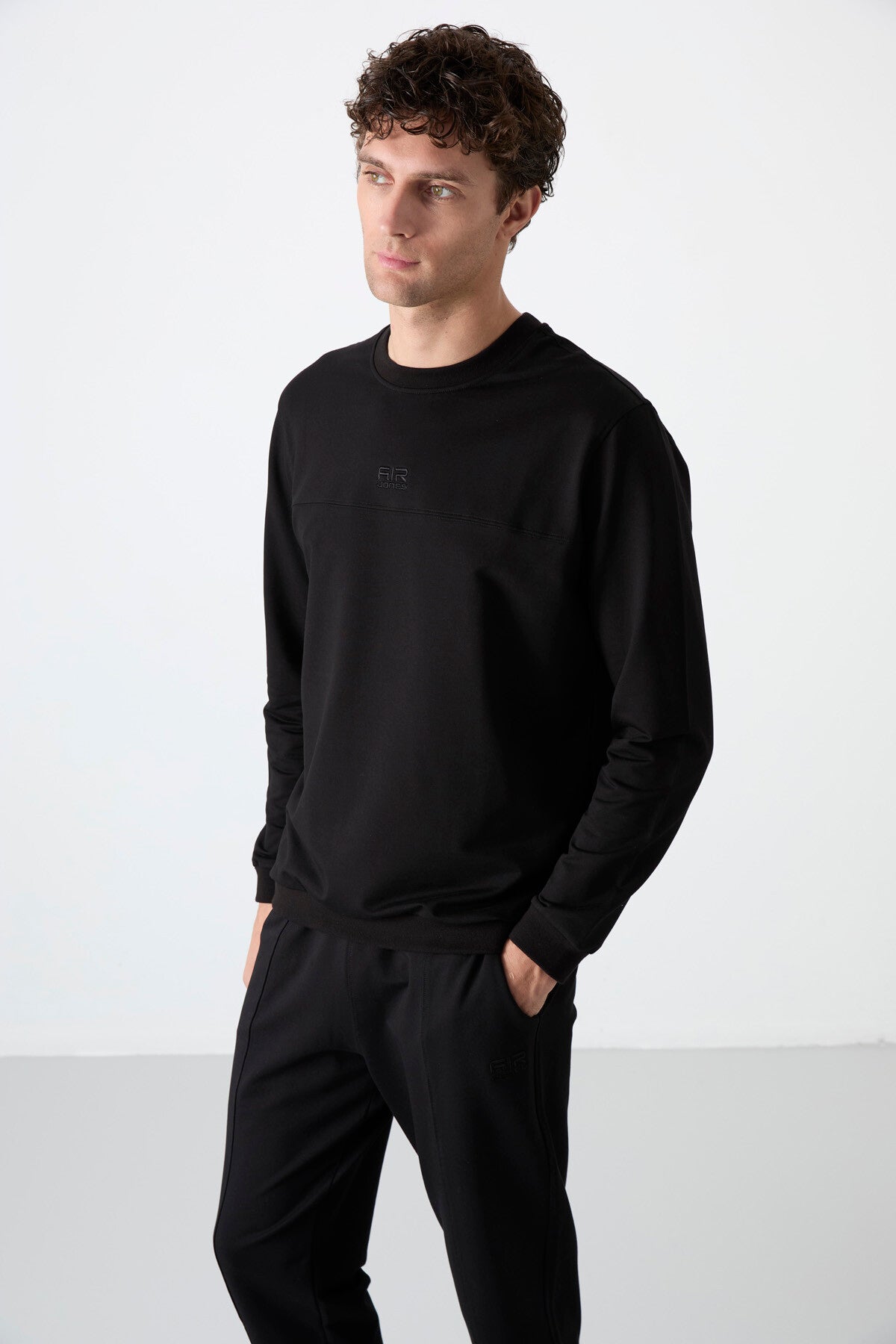 Image of Keith Siyah Basic Erkek Eşofman Takım - 85231