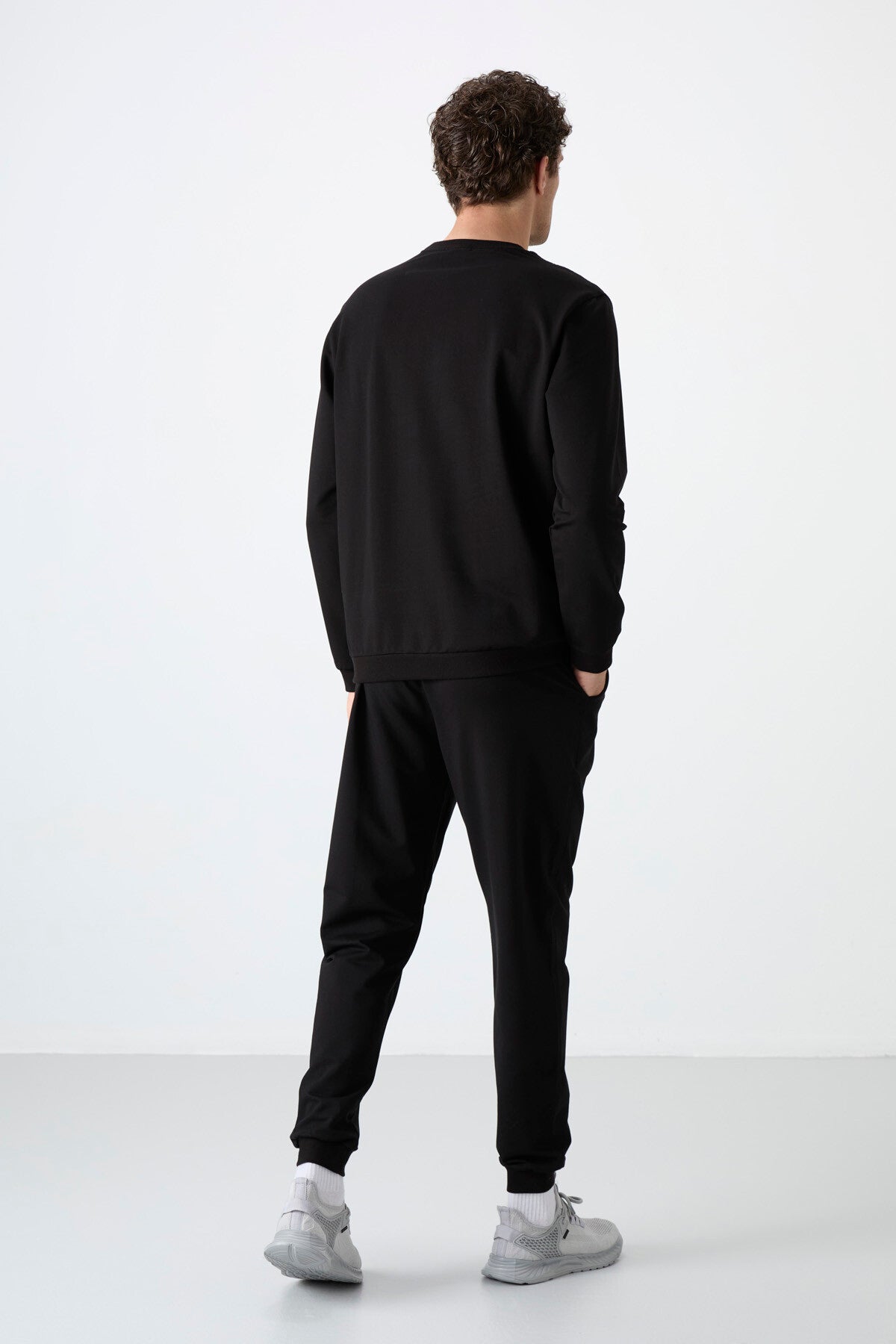 Image of Keith Siyah Basic Erkek Eşofman Takım - 85231