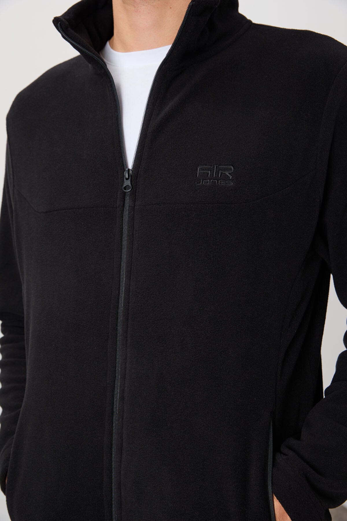 Image of Hardy Siyah Standart Kalıp Polar Erkek Sweatshirt - 88299