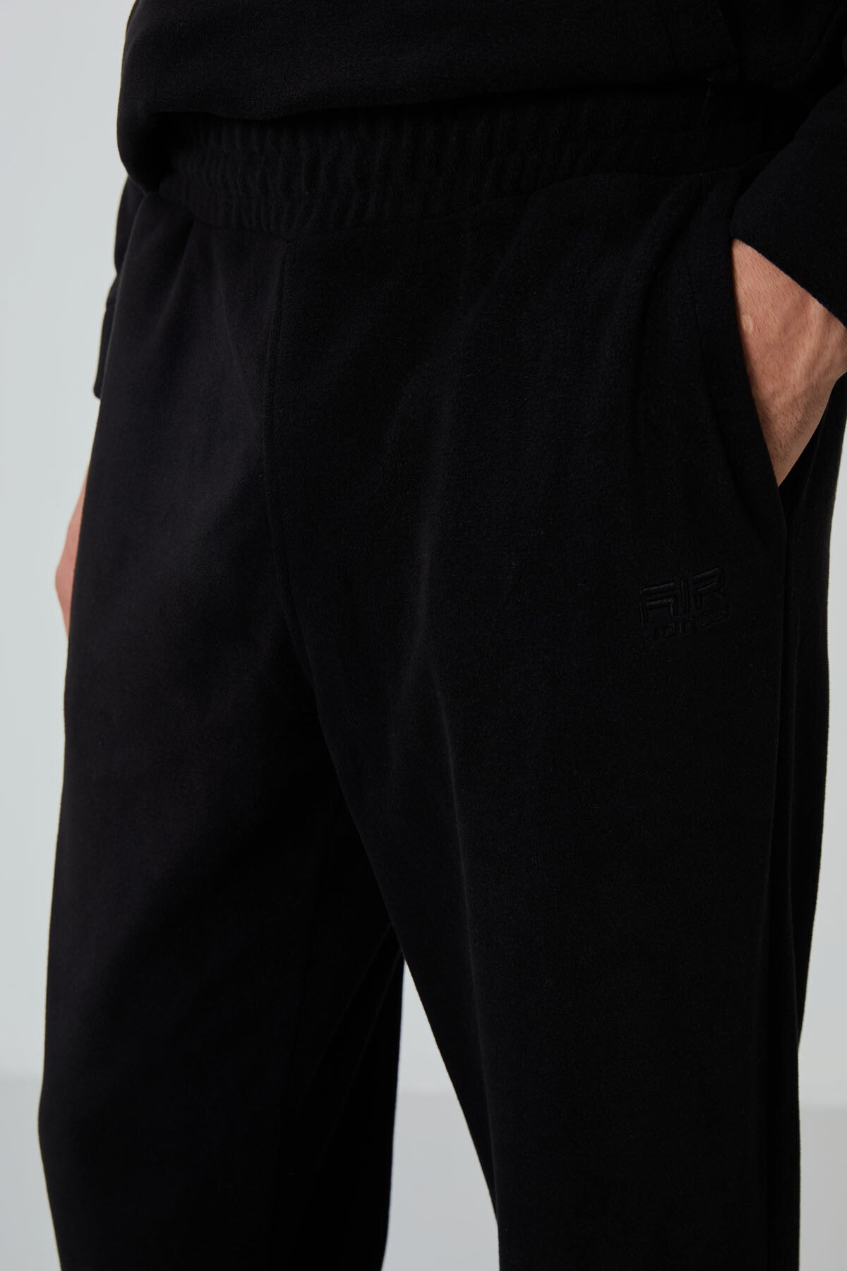 Image of Set trening Carol Black Fleece pentru bărbați - 85226