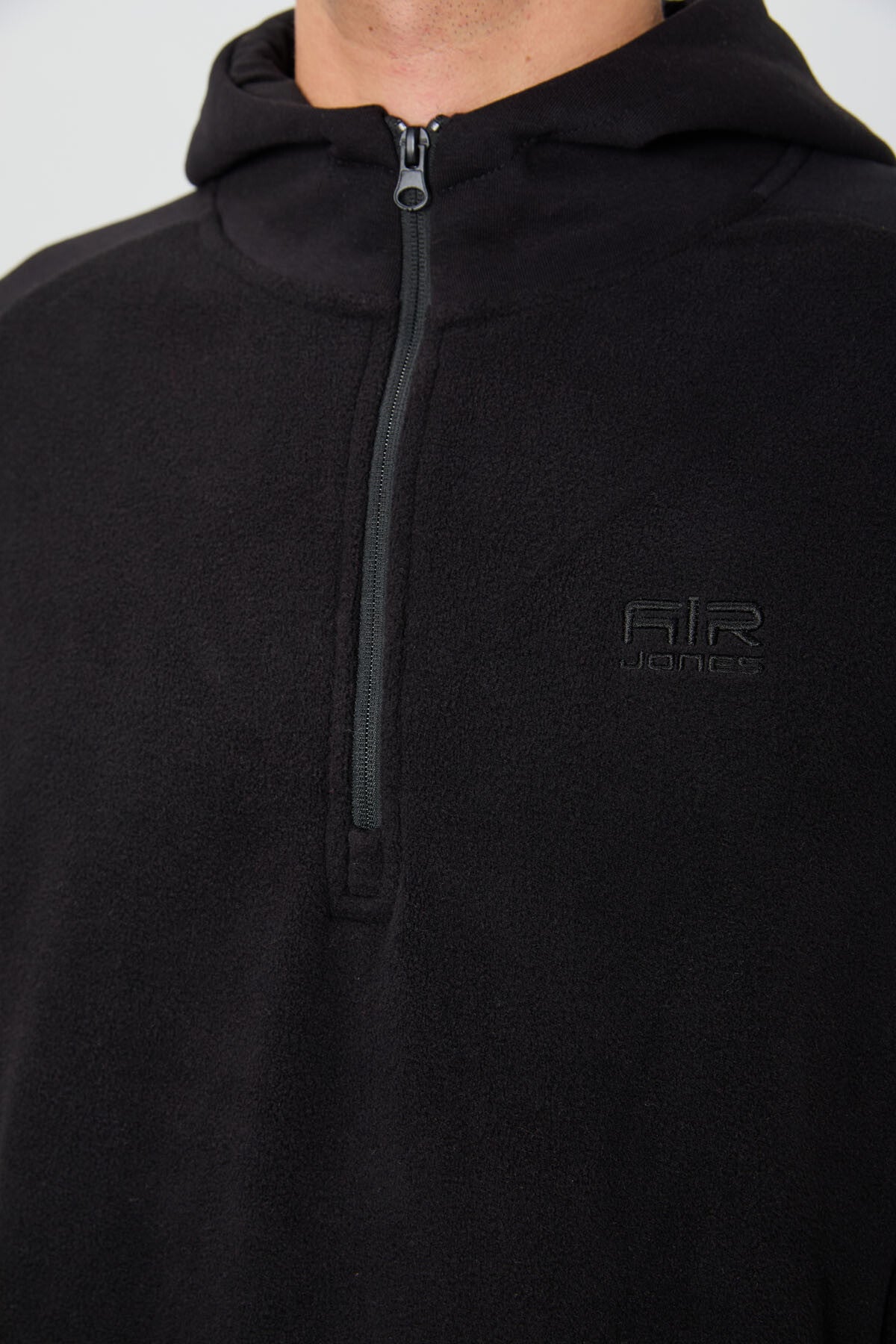Image of Ruby Siyah Standart Kalıp Polar Erkek Sweatshirt - 88300