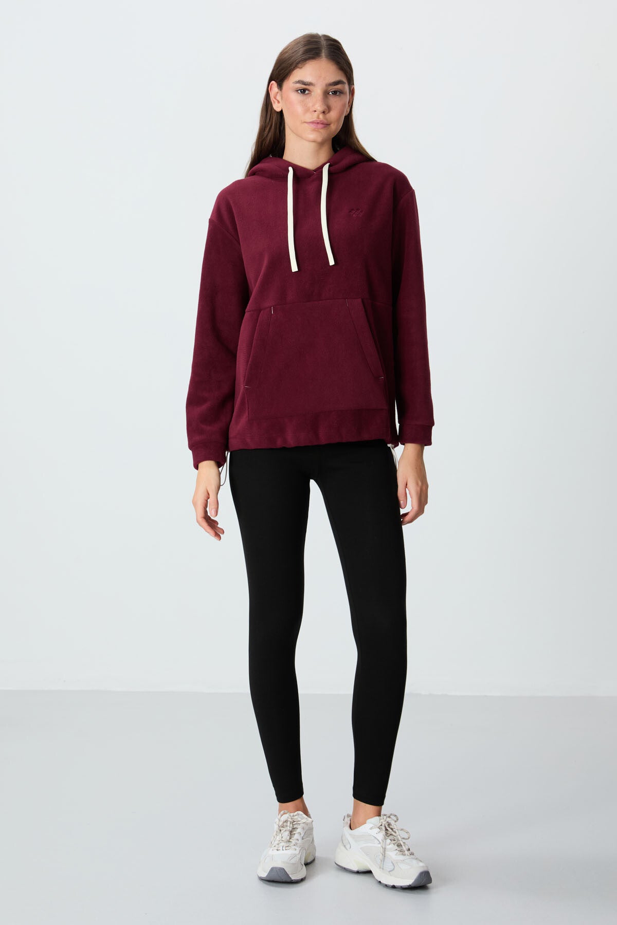 Image of Siyah Yüksek Bel Termal Slim Fit Dar Paça Kadın Tayt - 94577