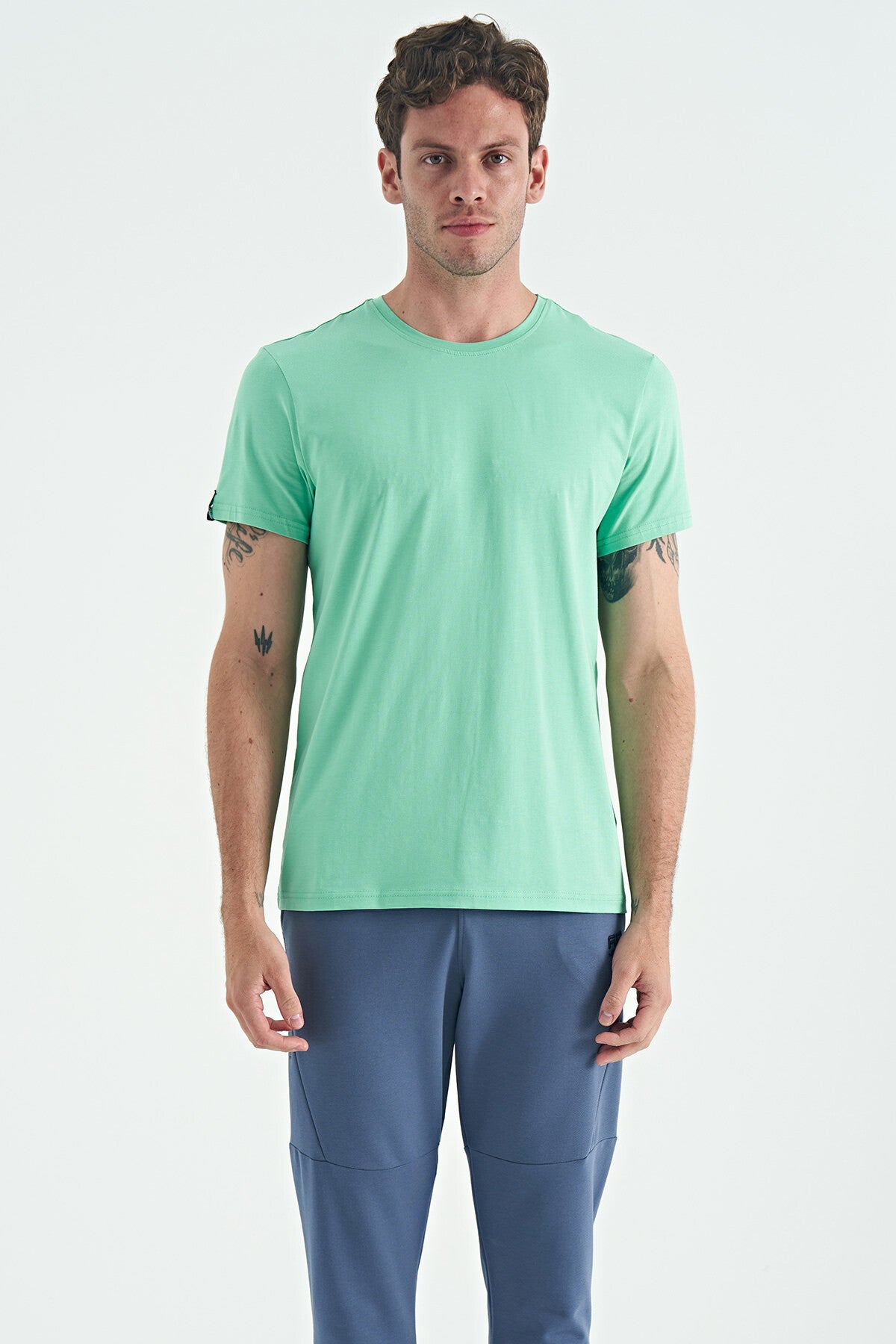 Image of Calvin Aqua Basic Men's T-Shirt - 88245