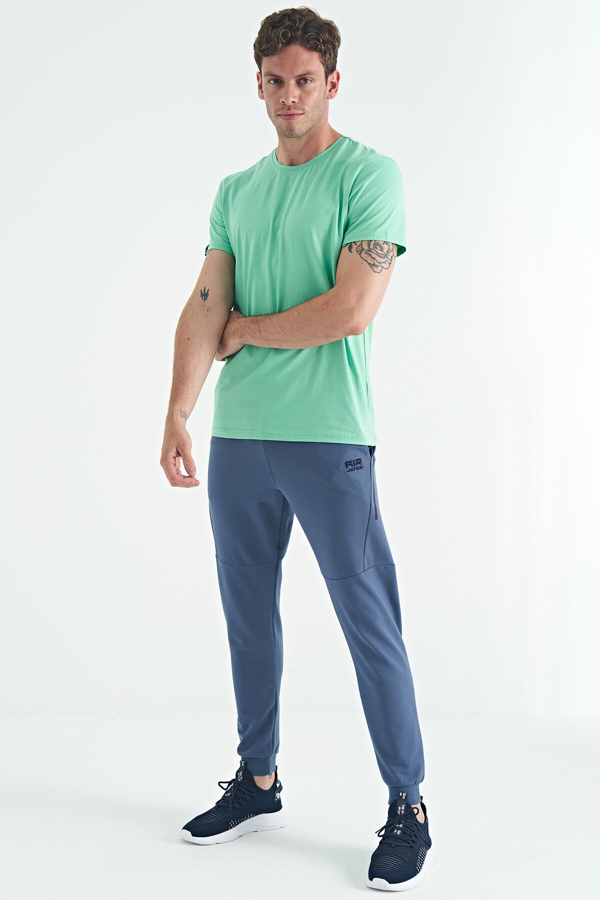 Image of Calvin Aqua Basic Men's T-Shirt - 88245