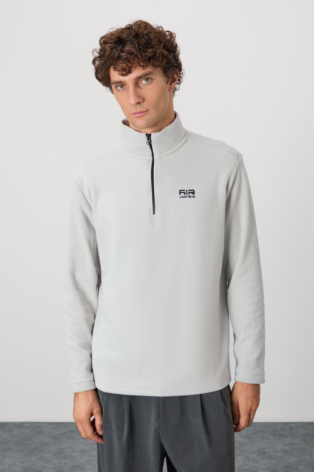 Image of River Taş Dik Yaka Erkek Polar Sweatshirt - 88310