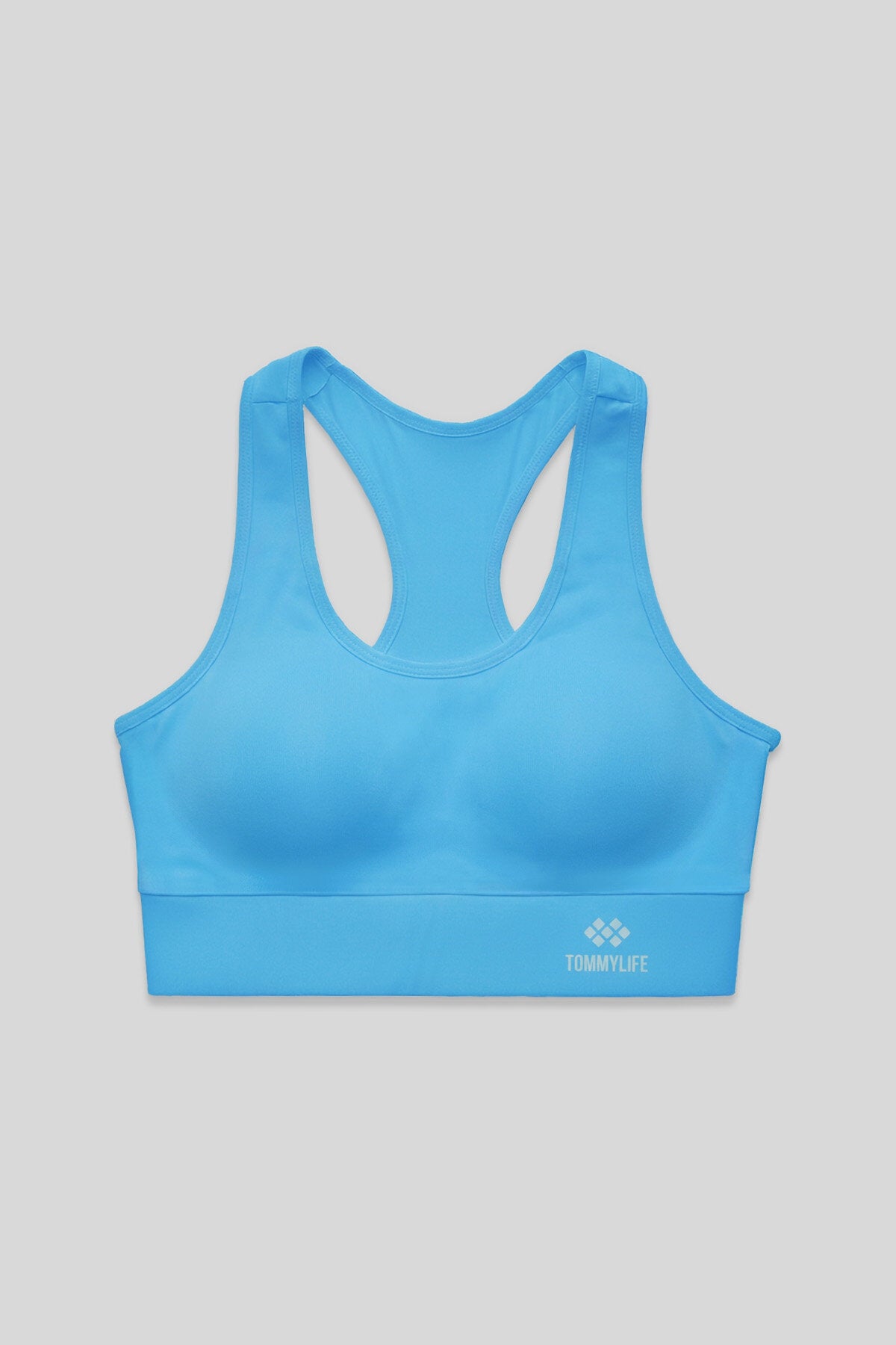 Image of Turkuaz Sırt Detaylı Dar Kalıp U Yaka Kadın Spor Büstiyer - 97120