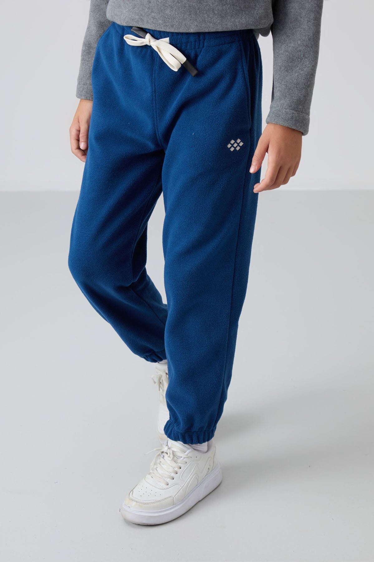 Image of Pantaloni de trening din fleece brodat, groși și texturați, croială standard, pentru băieți, Parliament - 11220