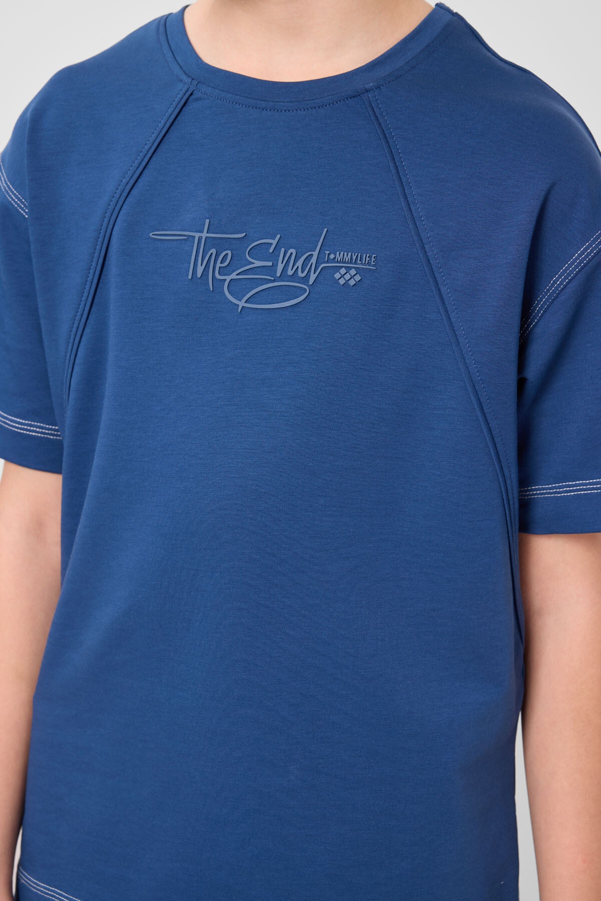 Image of Parlament Pamuklu Yumuşak Dokulu Oversize Baskılı Erkek Çocuk T-Shirt - 11285