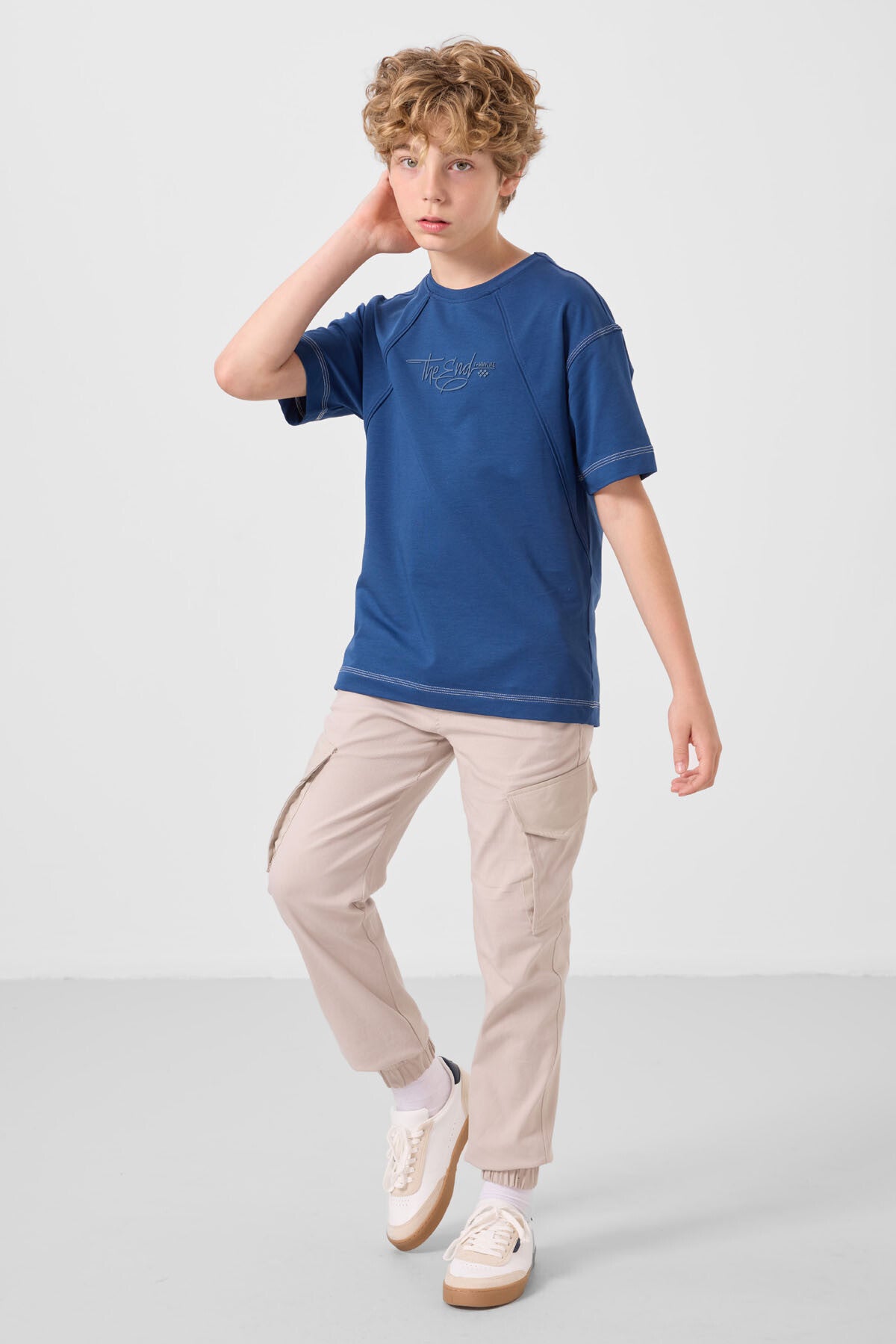 Image of Parlament Pamuklu Yumuşak Dokulu Oversize Baskılı Erkek Çocuk T-Shirt - 11285