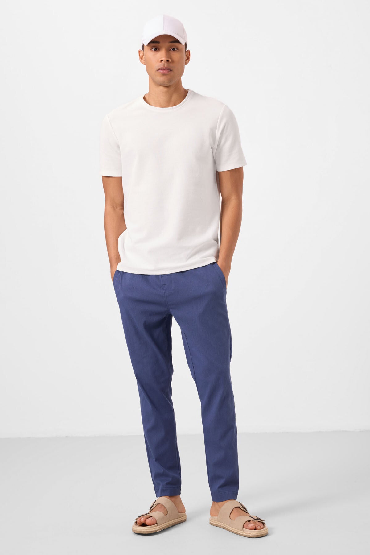 Image of Parlament Standart Fit Dokuma Hafif Esnek Chino Erkek Pantolon - 82179