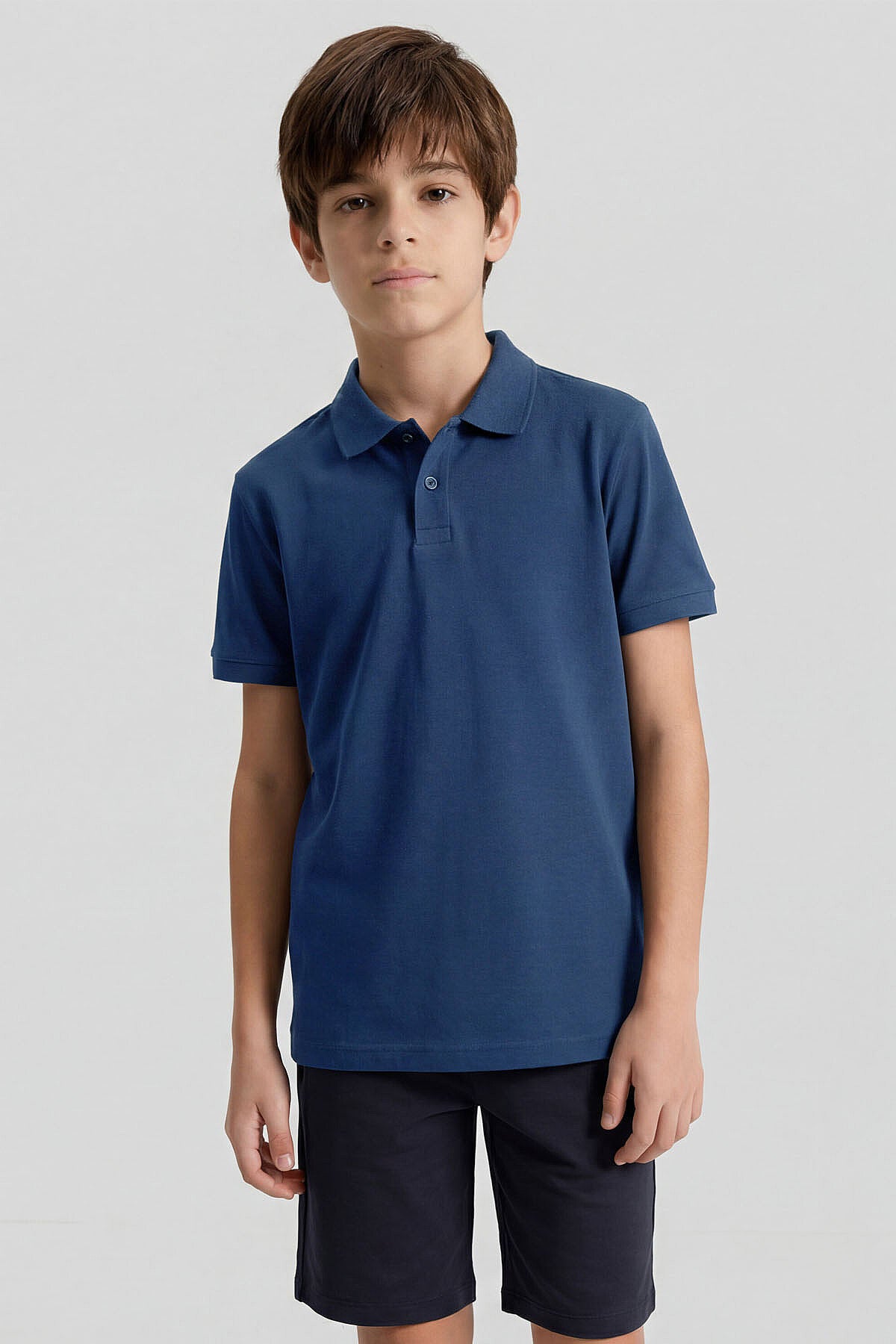 Image of Tricou unisex pentru copii, croială standard, cu guler polo, Parlament - 11330