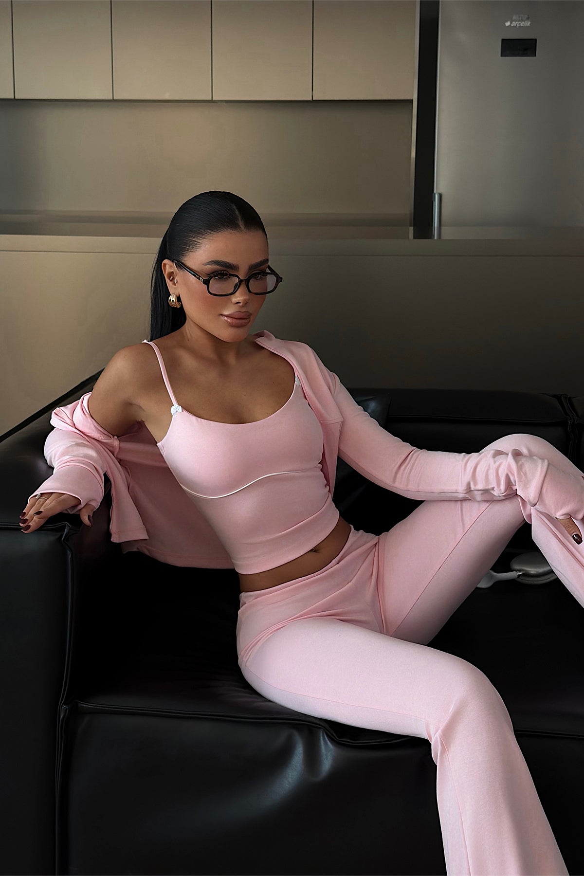 Image of Pembe Clevny Takım ATE-4141