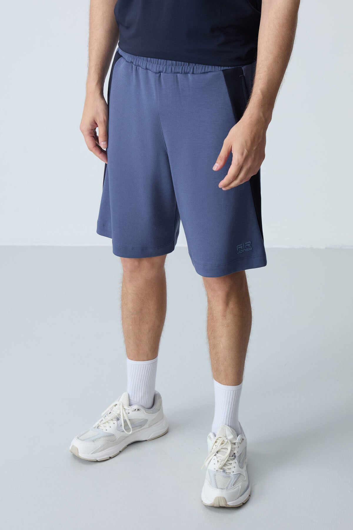 Image of Men's Petrol Cotton Thick Soft Textured Standard Fit Basic Shorts - 81280