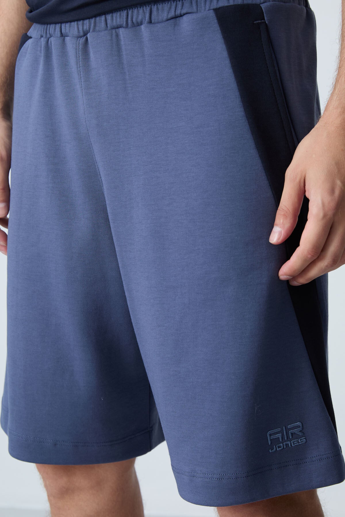 Image of Men's Petrol Cotton Thick Soft Textured Standard Fit Basic Shorts - 81280