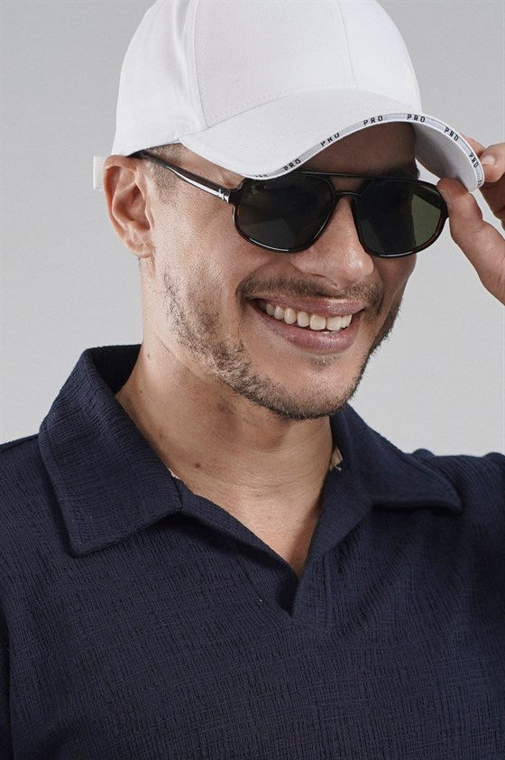 Image of Polo Yaka Regular Kalıp Jakarlı Şort Tişört Alt Üst Takım