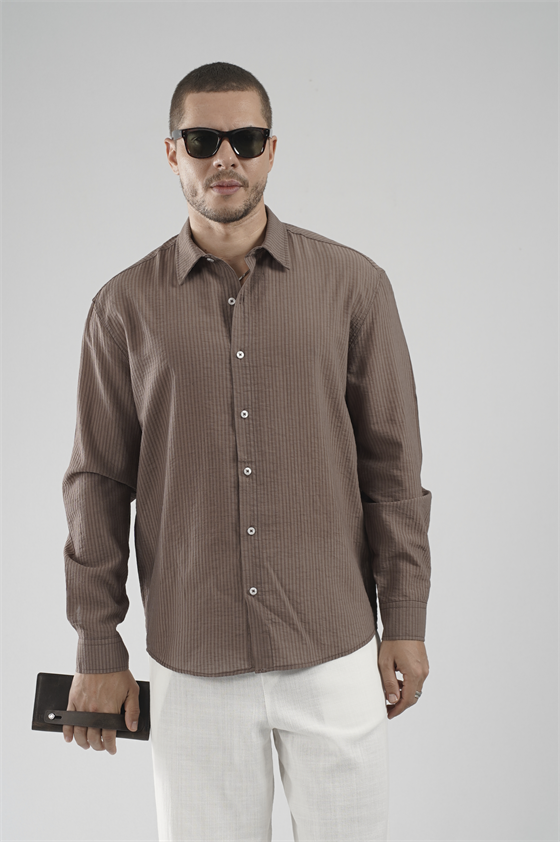 Image of Regular Fit Striped Men's Shirt