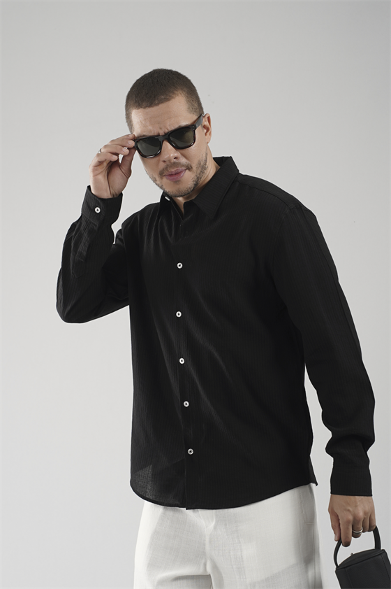 Image of Regular Fit Striped Men's Shirt