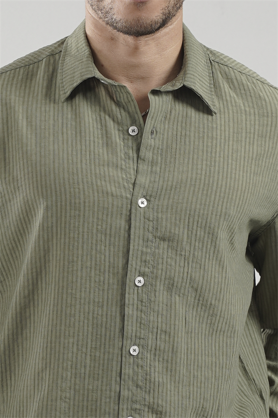 Image of Regular Fit Striped Men's Shirt