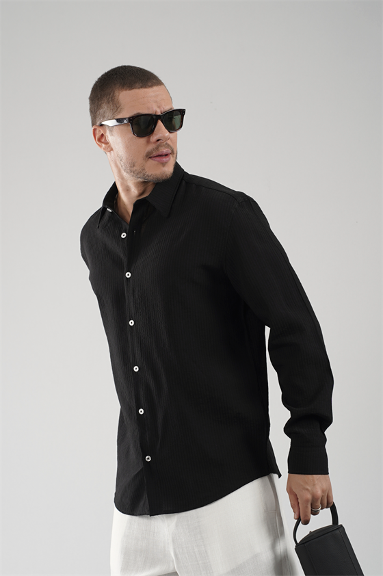 Image of Regular Fit Striped Men's Shirt