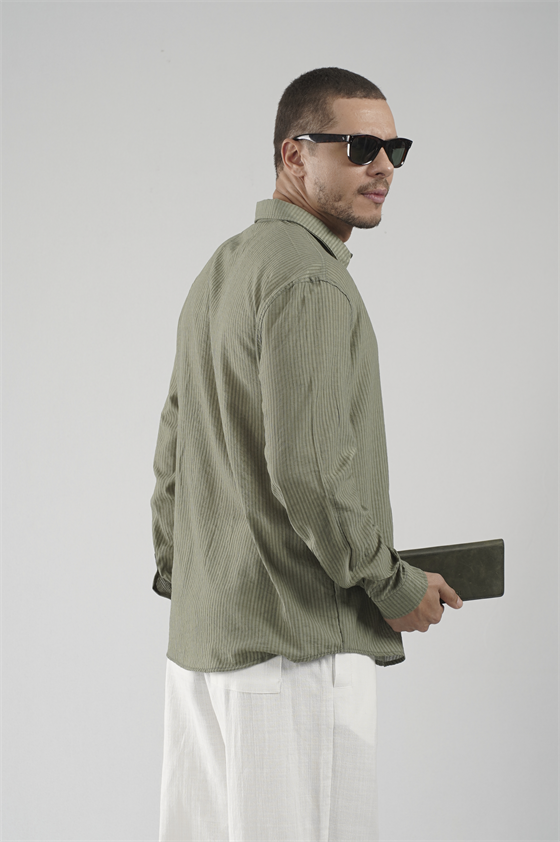 Image of Regular Fit Striped Men's Shirt