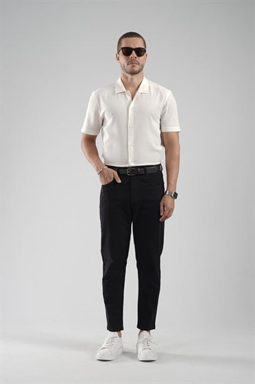 Image of Regular Fit Plain Lycra Shirt