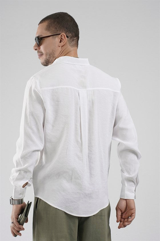 Image of Regular Kalıp Modal Düz Erkek Gömlek