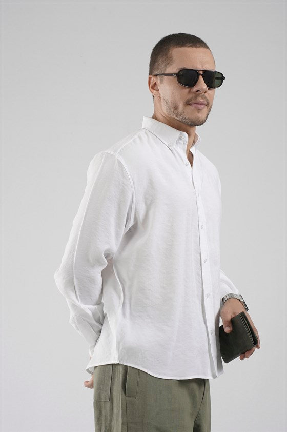Image of Regular Kalıp Modal Düz Erkek Gömlek
