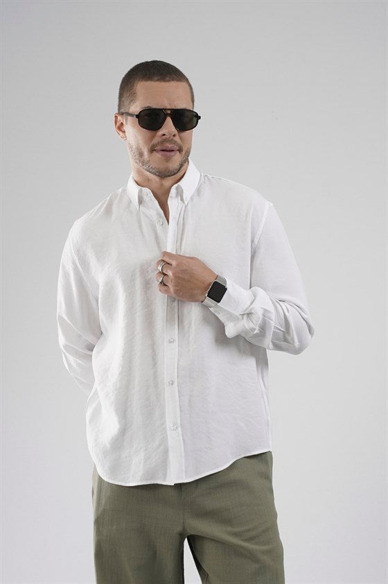 Image of Regular Kalıp Modal Düz Erkek Gömlek