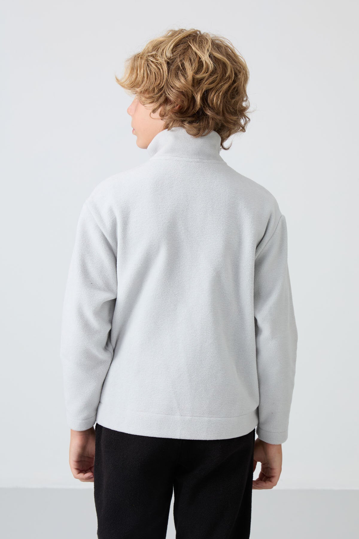 Image of Standart Fit 2'li Paket Çam Yeşili-Taş Erkek Çocuk Polar Sweatshirt - 11221