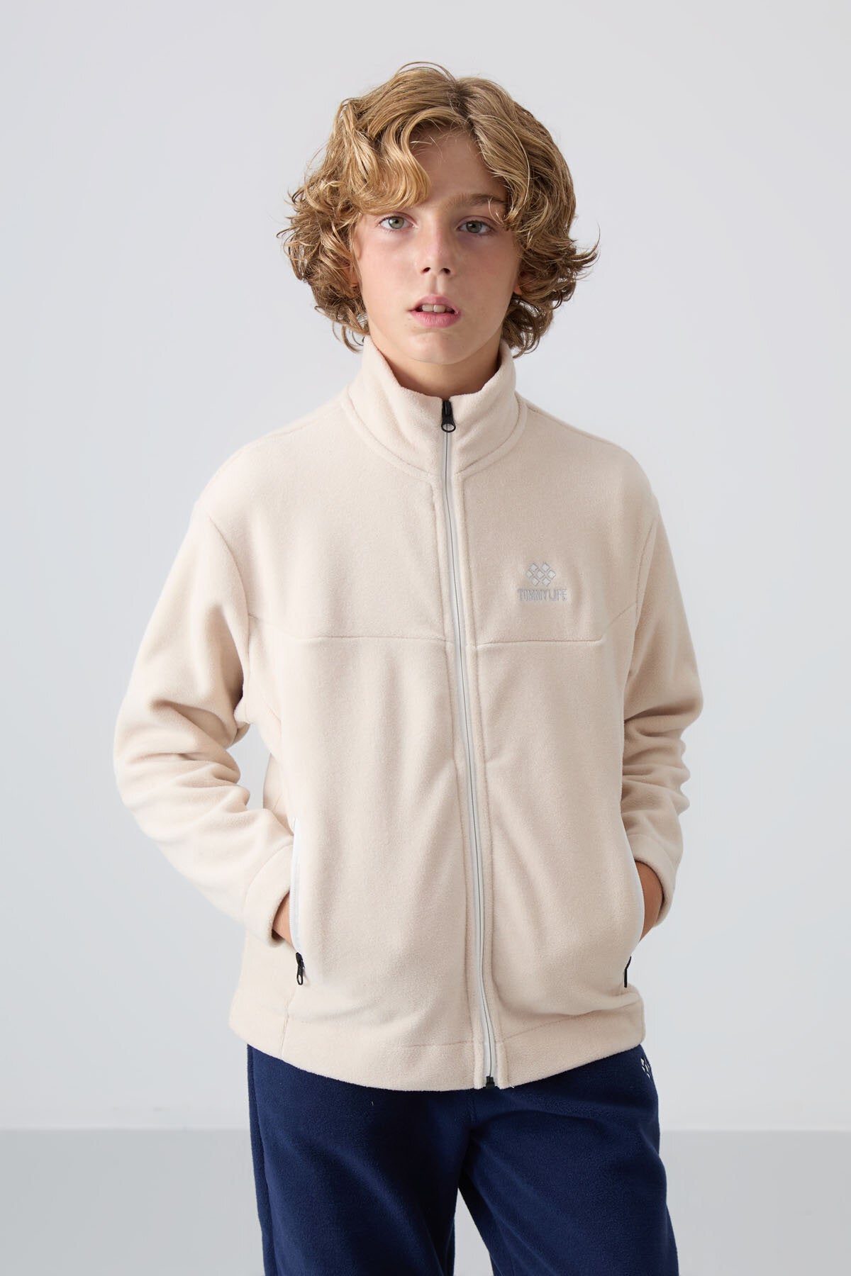 Image of Standart Fit 2'li Paket Siyah-Bej Erkek Çocuk Polar Sweatshirt - 11223