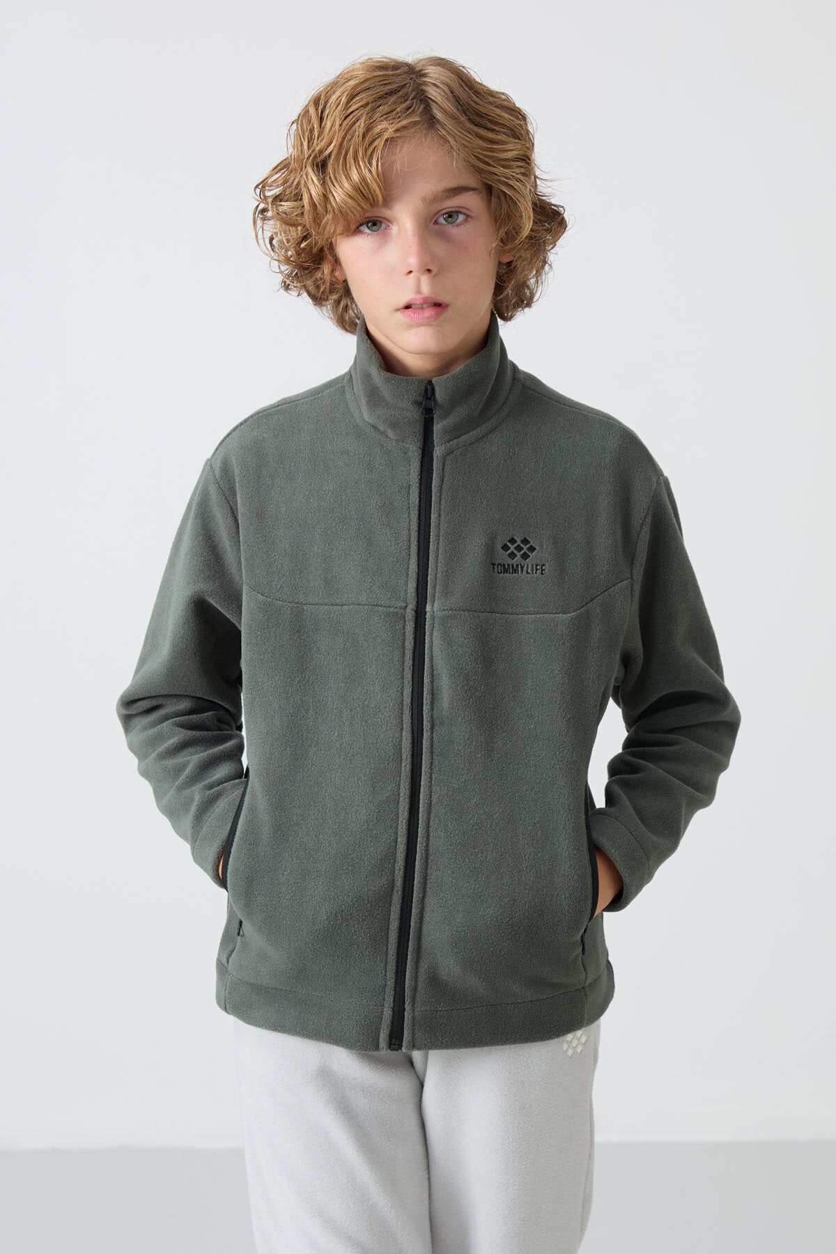 Image of Standart Fit 2'li Paket Siyah-Haki Erkek Çocuk Polar Sweatshirt - 11223