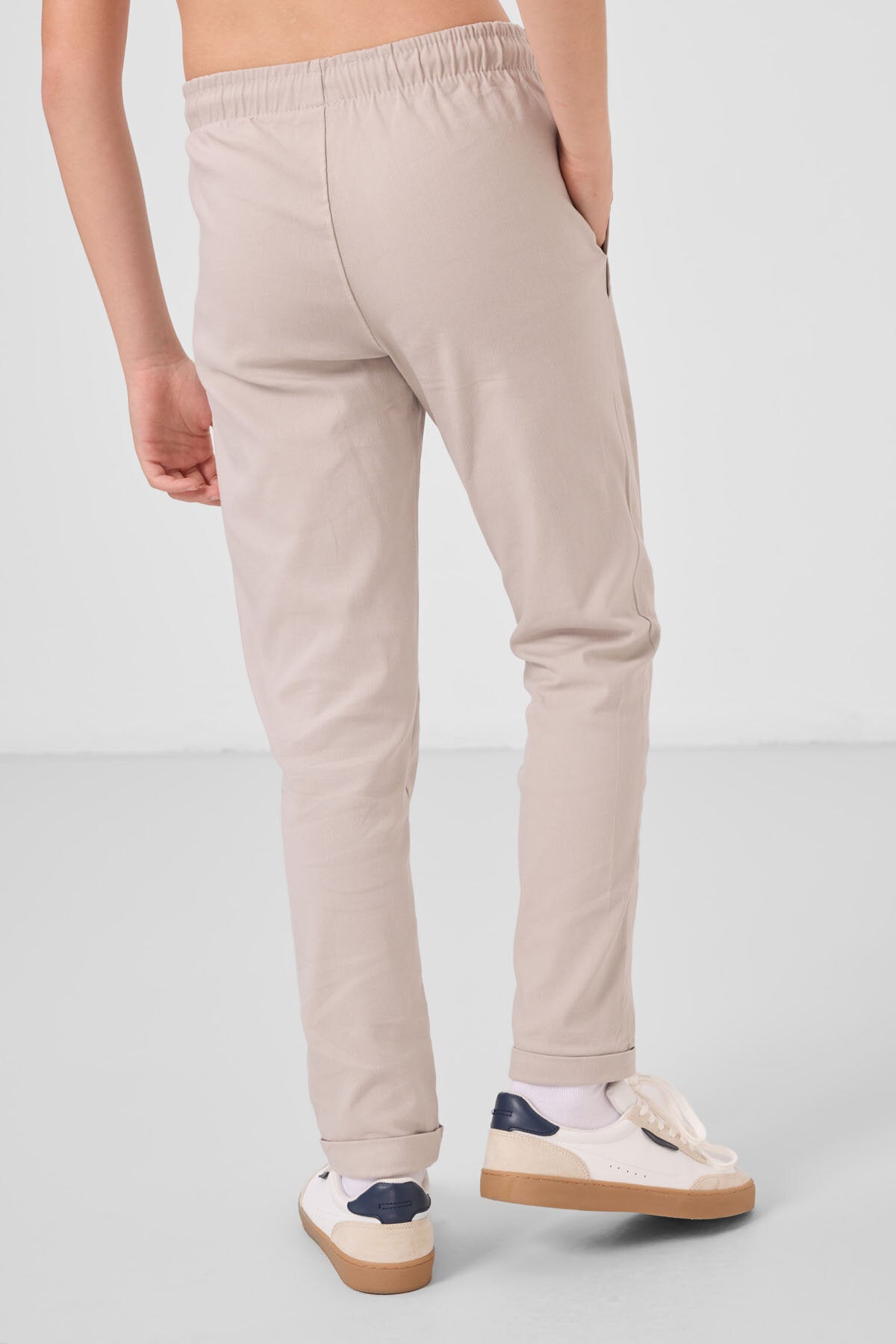 Image of Standart Fit 2'li Paket Siyah-Taş Erkek Çocuk Chino Pantolon - 11272