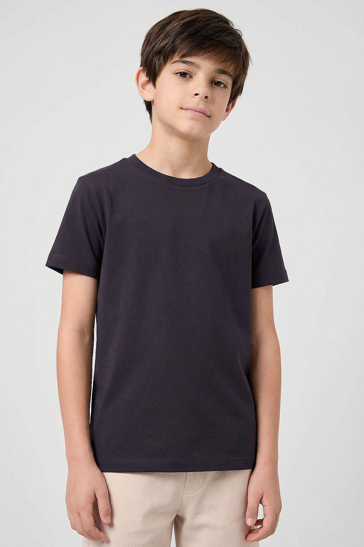 Image of Standart Fit Basic O Yaka 5'li Paket Unisex Çocuk T-Shirt - 11328