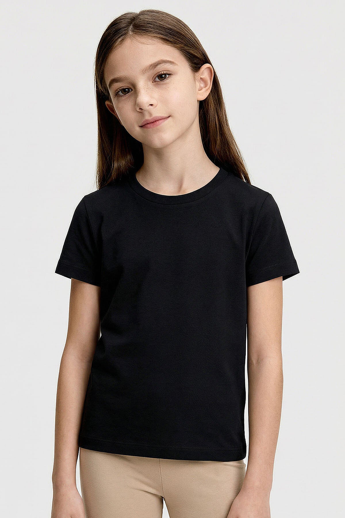 Image of Standart Fit Basic O Yaka 3'lü Paket Siyah-Beyaz-Fiesta Unisex Çocuk T-Shirt - 11328