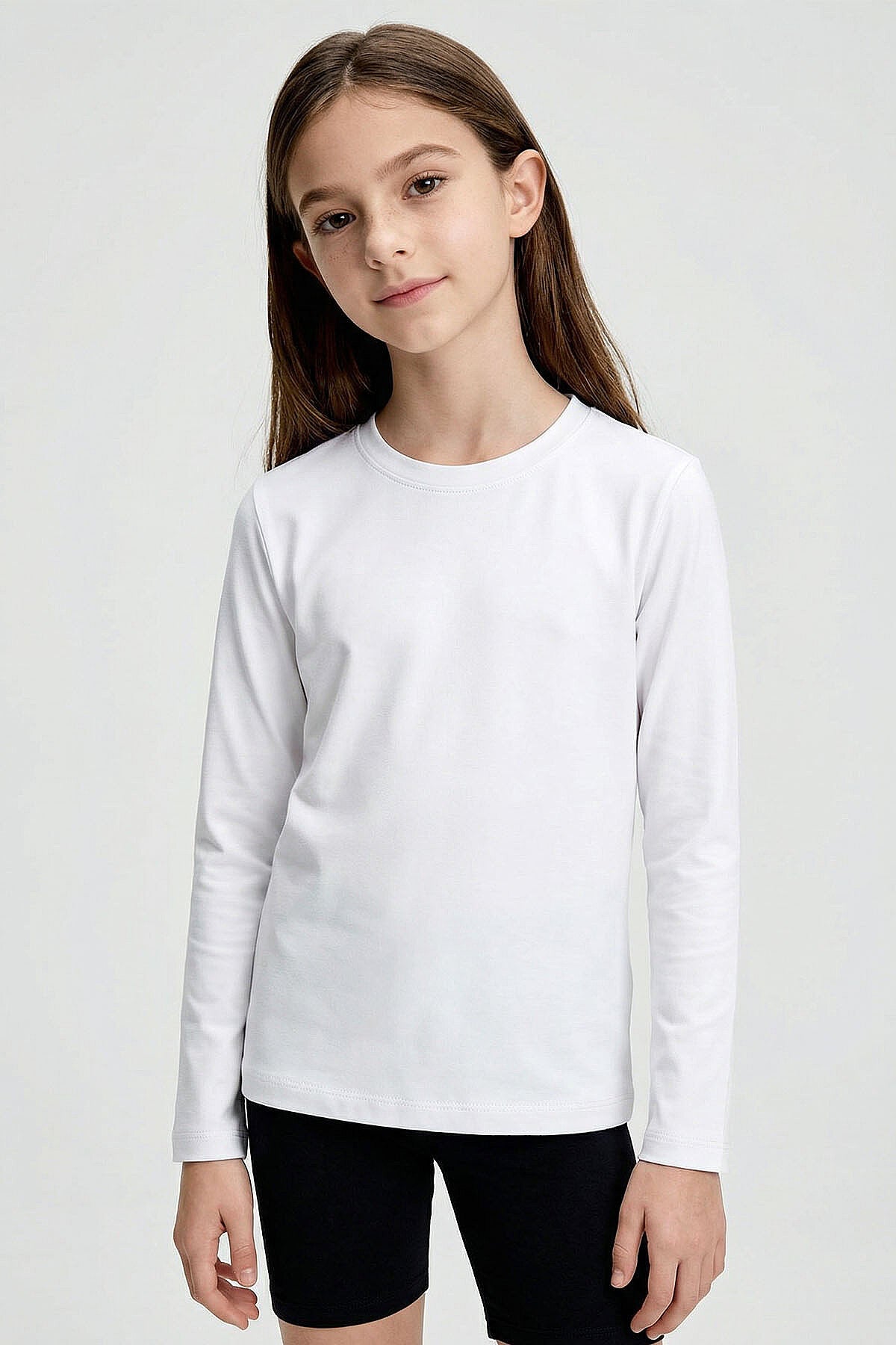 Image of Standart Fit Basic O Yaka 2'li Paket Siyah-Beyaz Unisex Çocuk T-Shirt - 11329