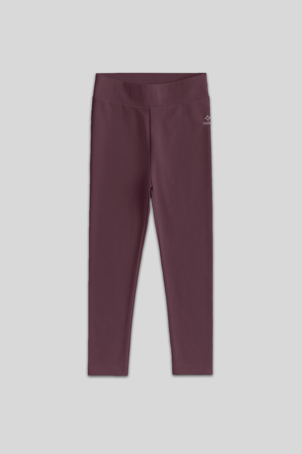 Image of Standart Fit Basic 3'lü Paket Eflatun-Koyu Bej-Kahverengi  Kız Çocuk Tayt - 75047