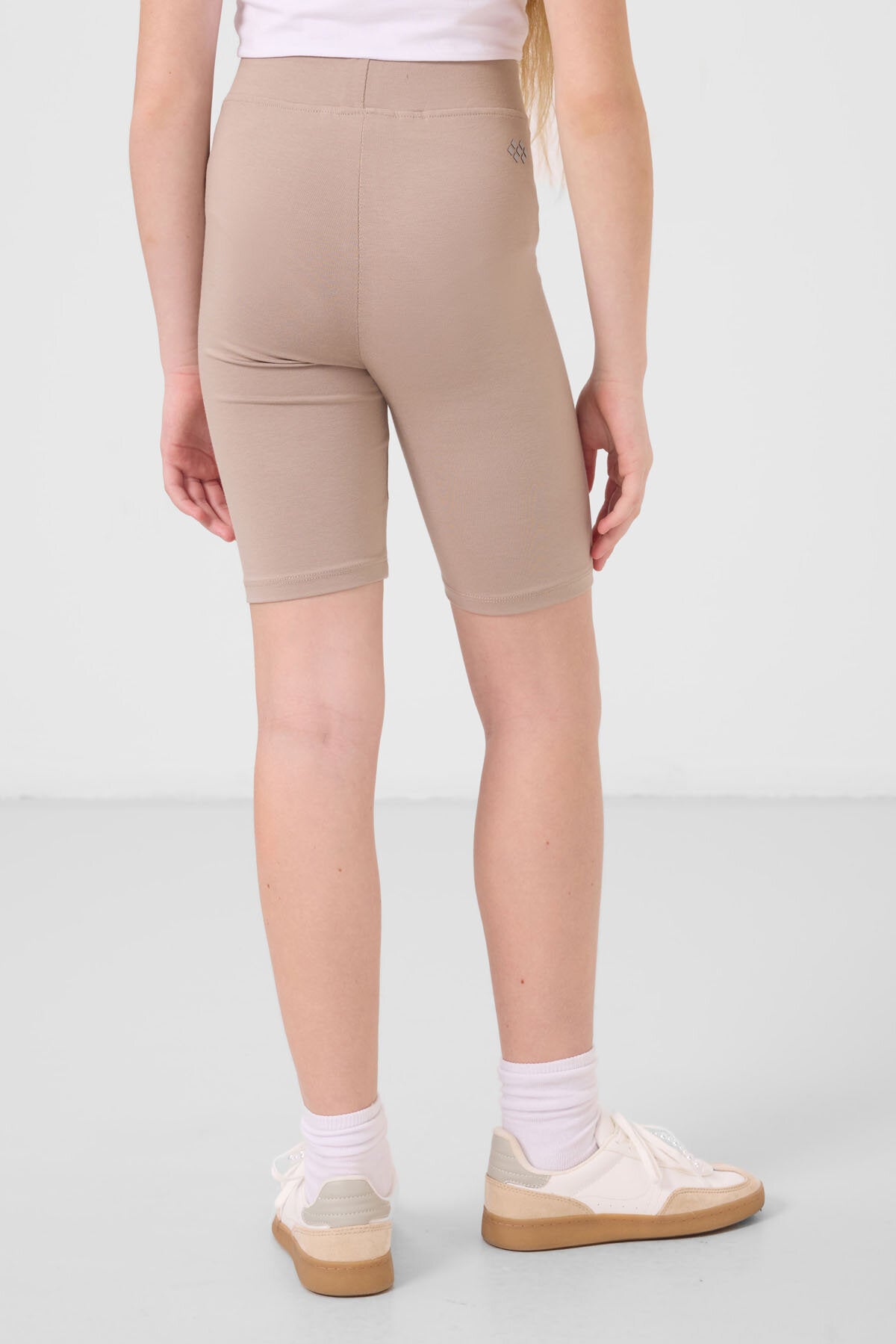 Image of Standart Fit Basic 3'lü Paket Siyah-Gül Kurusu-Koyu Bej  Kız Çocuk Tayt - 75188