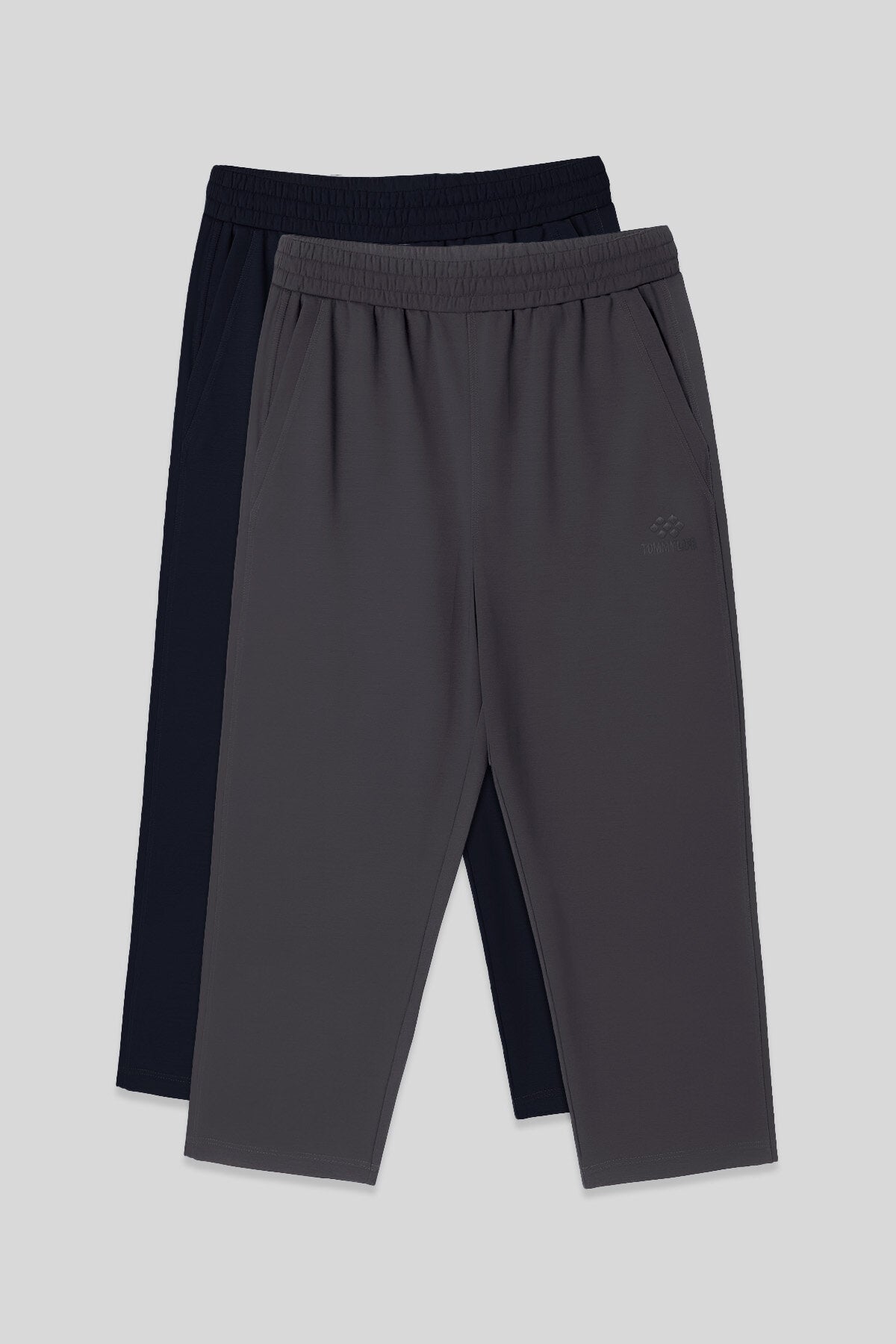 Image of Standart Fit 2'li Paket Lacivert-Koyu Gri Erkek Kapri - 83102
