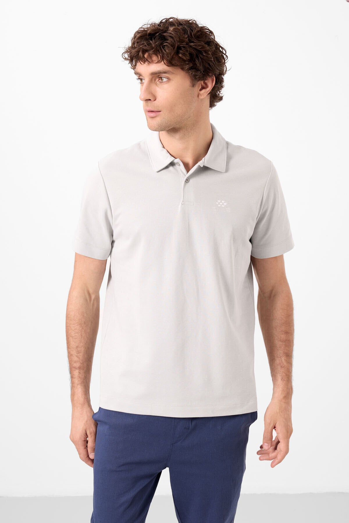 Image of Standart Fit Basic Polo Yaka 3'lü Paket Lacivert-Taş-Parlament Erkek T-Shirt - 87748