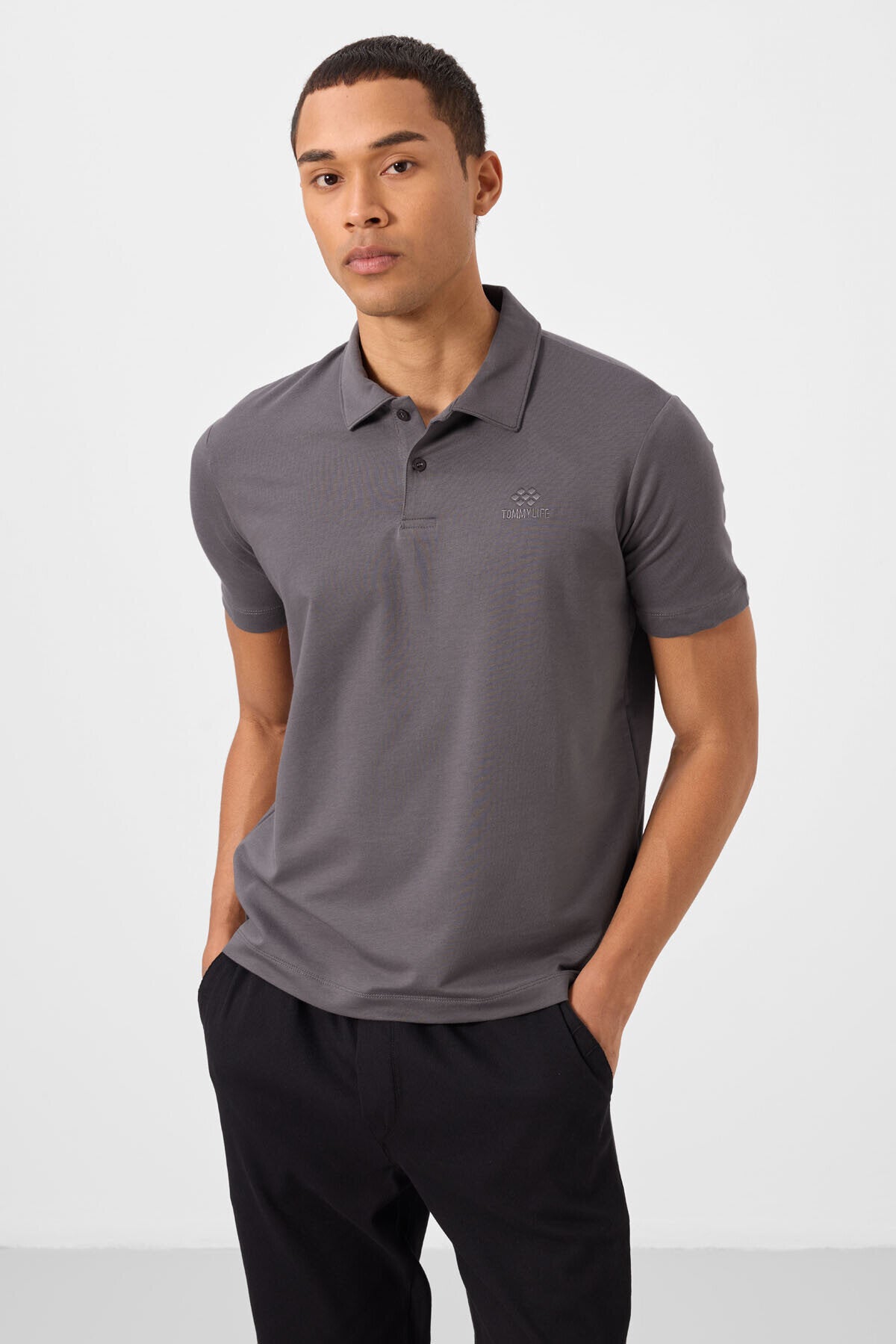 Image of Standart Fit Basic Polo Yaka 5'li Paket Erkek T-Shirt - 87748