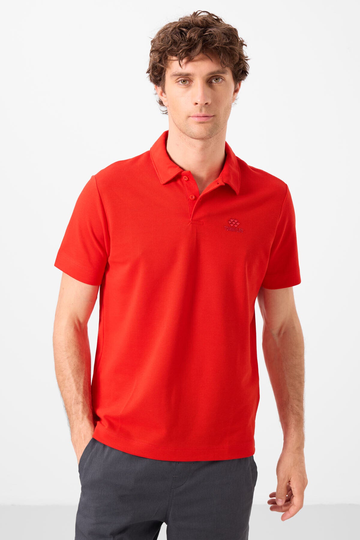 Image of Standart Fit Basic Polo Yaka 5'li Paket Erkek T-Shirt - 87748