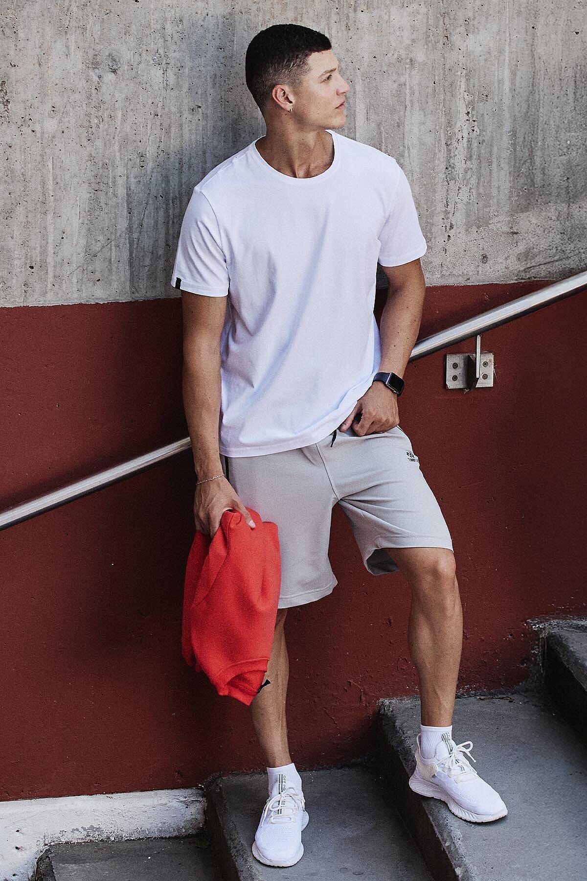 Image of Standart Fit Basic O Yaka  5'li Paket Beyaz Erkek T-Shirt  87911