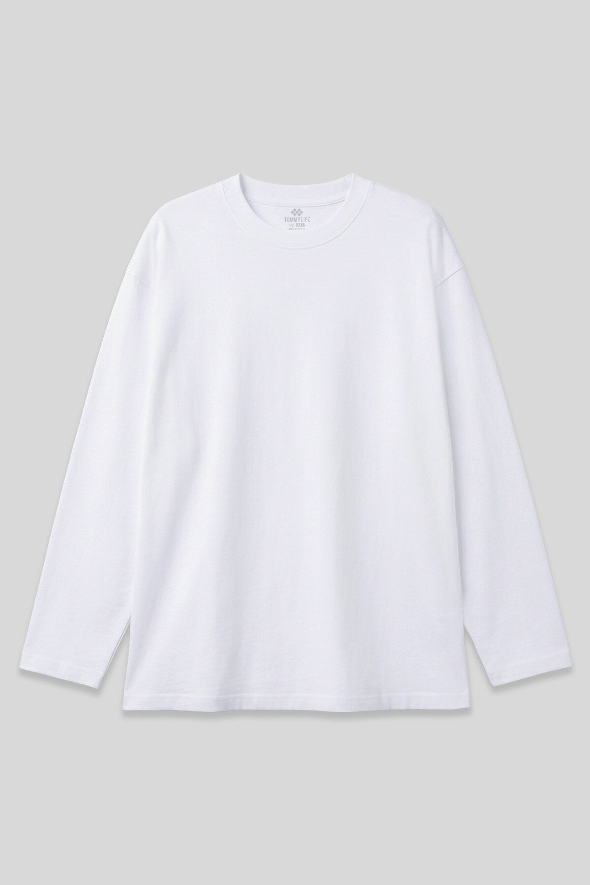 Image of Basic O Yaka Büyük Beden 3'lü Paket Beyaz Erkek T-Shirt - 88107