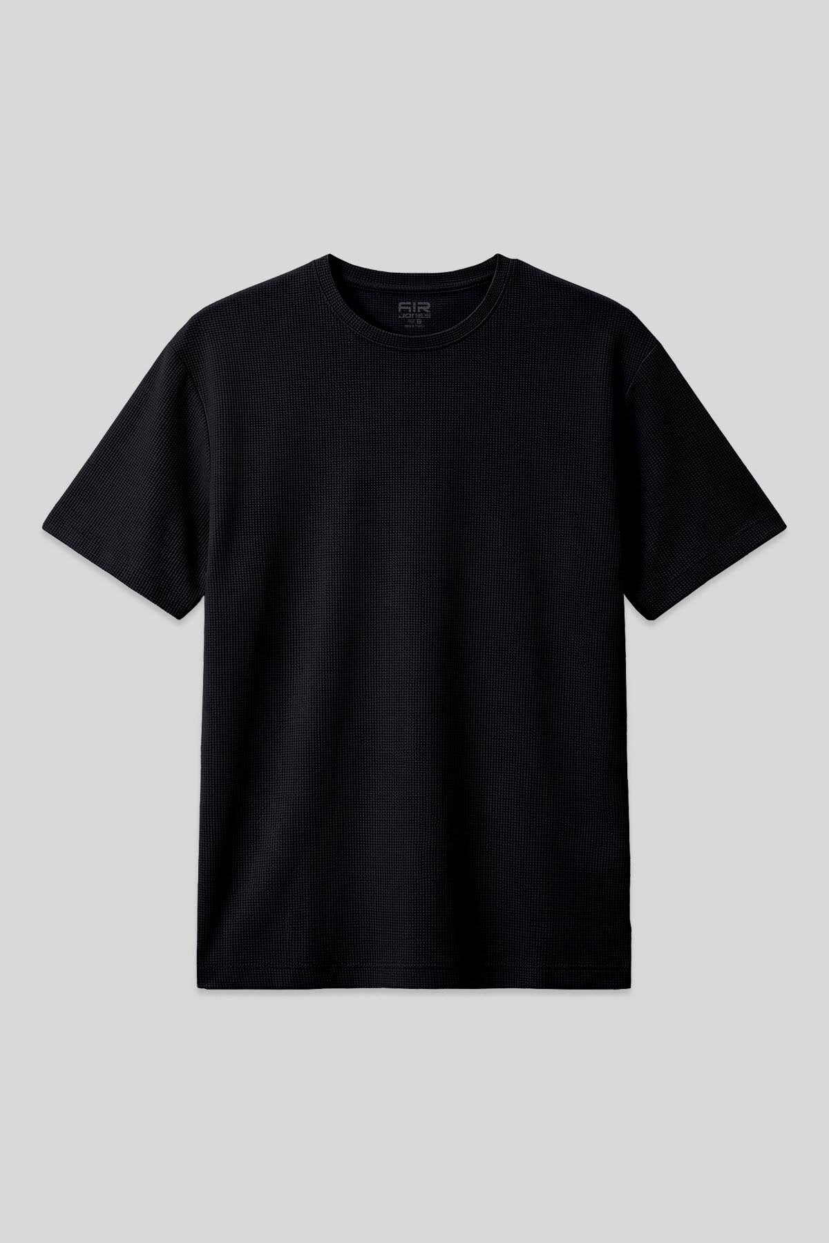 Image of Oversize Fit Basic 3'lü Paket Siyah-Kırmızı-Parlament Erkek T-Shirt - 88379