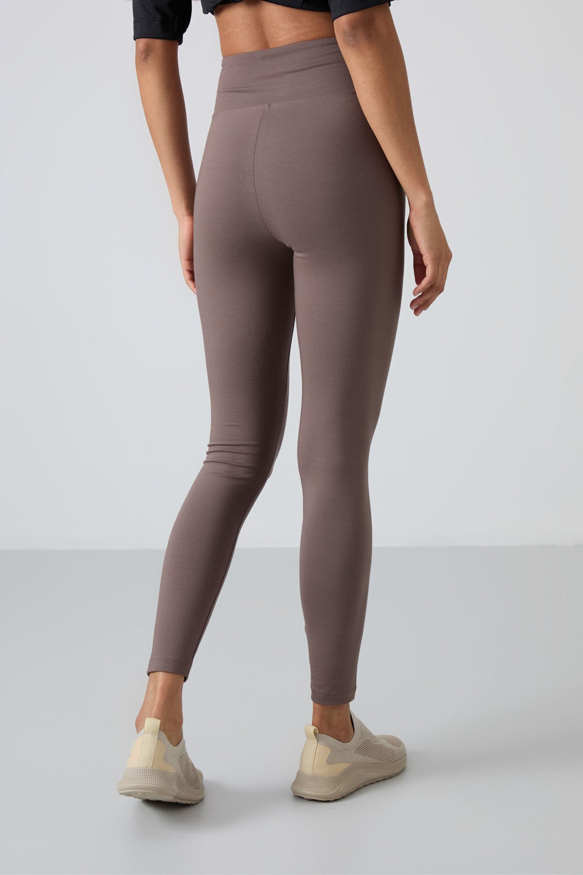Image of Colanți de damă Slim Fit, set de 3, bej închis-maro-negru - 94011