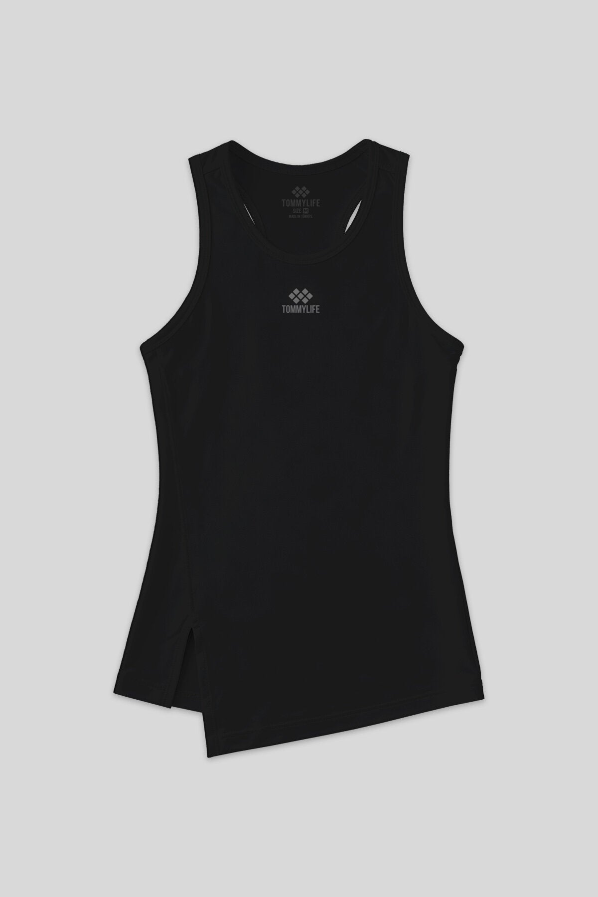 Image of Standart Kalıp O Yaka 2'li Paket Siyah-Beyaz Kadın Spor Atlet - 97256