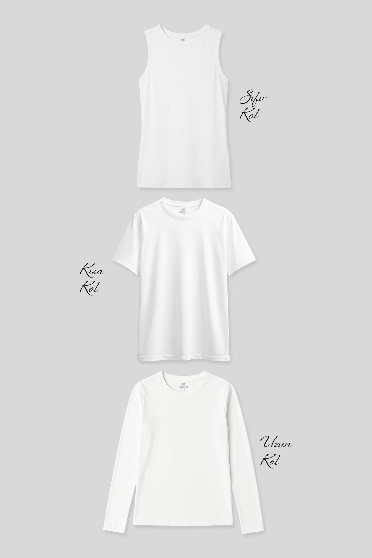 Image of Basic Crew Neck 3-Pack White Women's T-Shirt